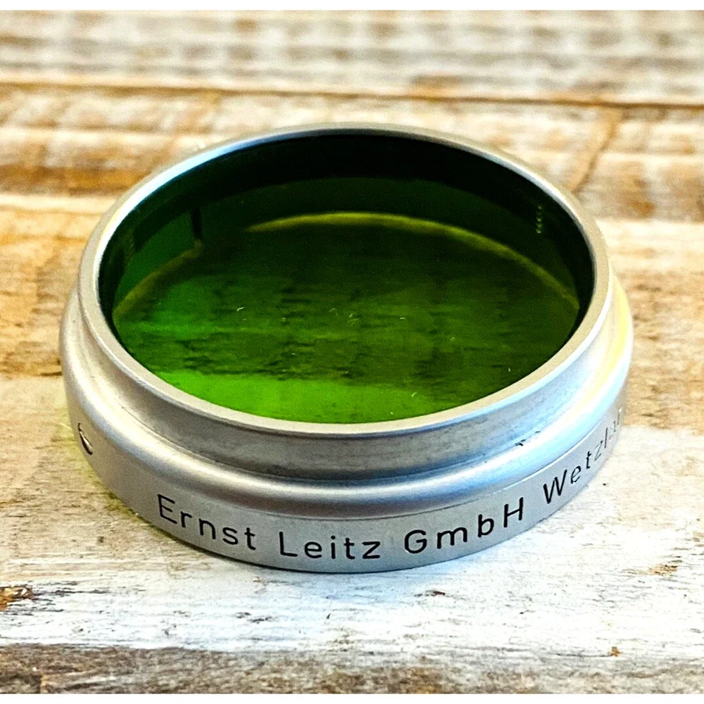 Vintage Leica Leitz Wetzlar GGr Green Filter Germany w/ Original Case